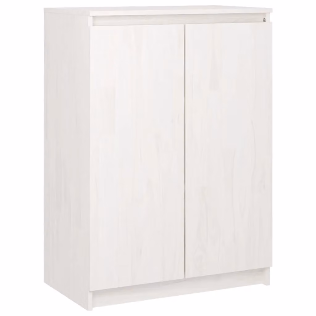 Berkfield Home White Solid Pinewood Sideboard W/D/H: 60 x 36 x 84 cm – 2