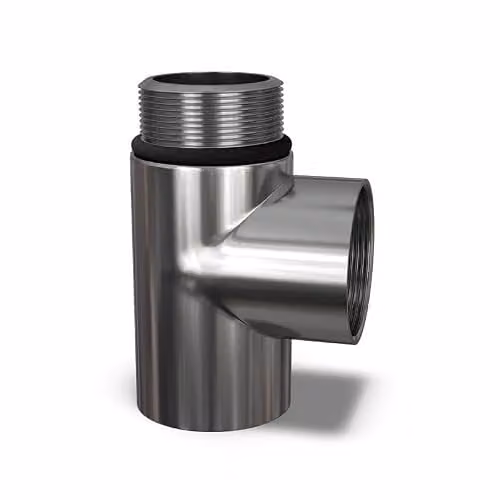 UK Radiators Talus Chrome Radiator T-Piece 1/2 BSP – 1