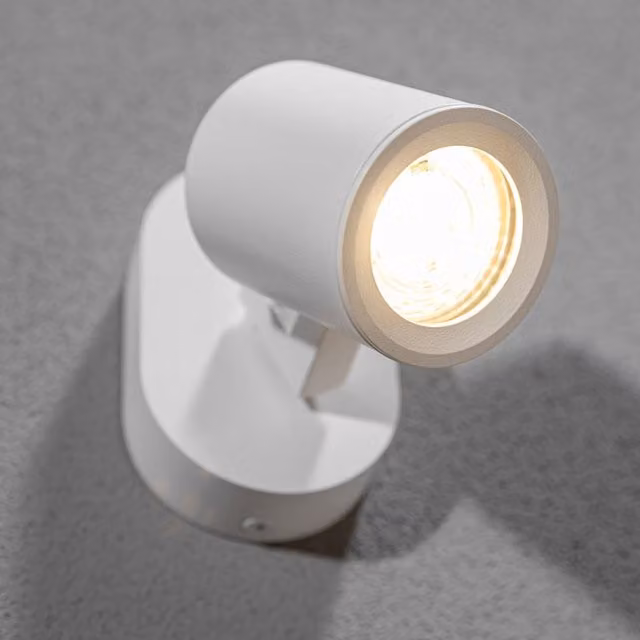 CGC Lighting Carla Modern White Aluminium Single Cylinder Ceiling Spotlight