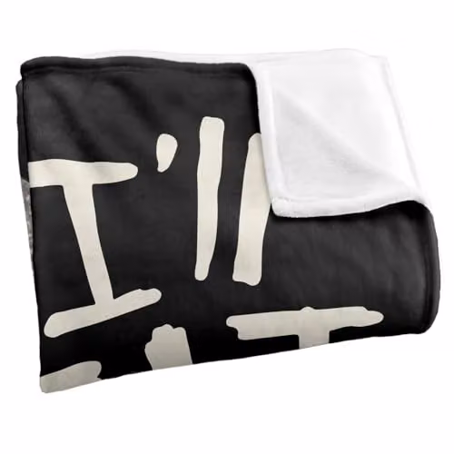 LOGOVISION Where The Wild Things Are Eat You Up Super Soft Fleece Throw Blanket, Multicolour, W: 152 cm, D: 127 cm – 2