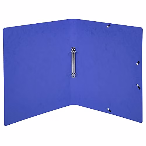 Exacompta Blue A4 2-Ring Paper Binder – 3
