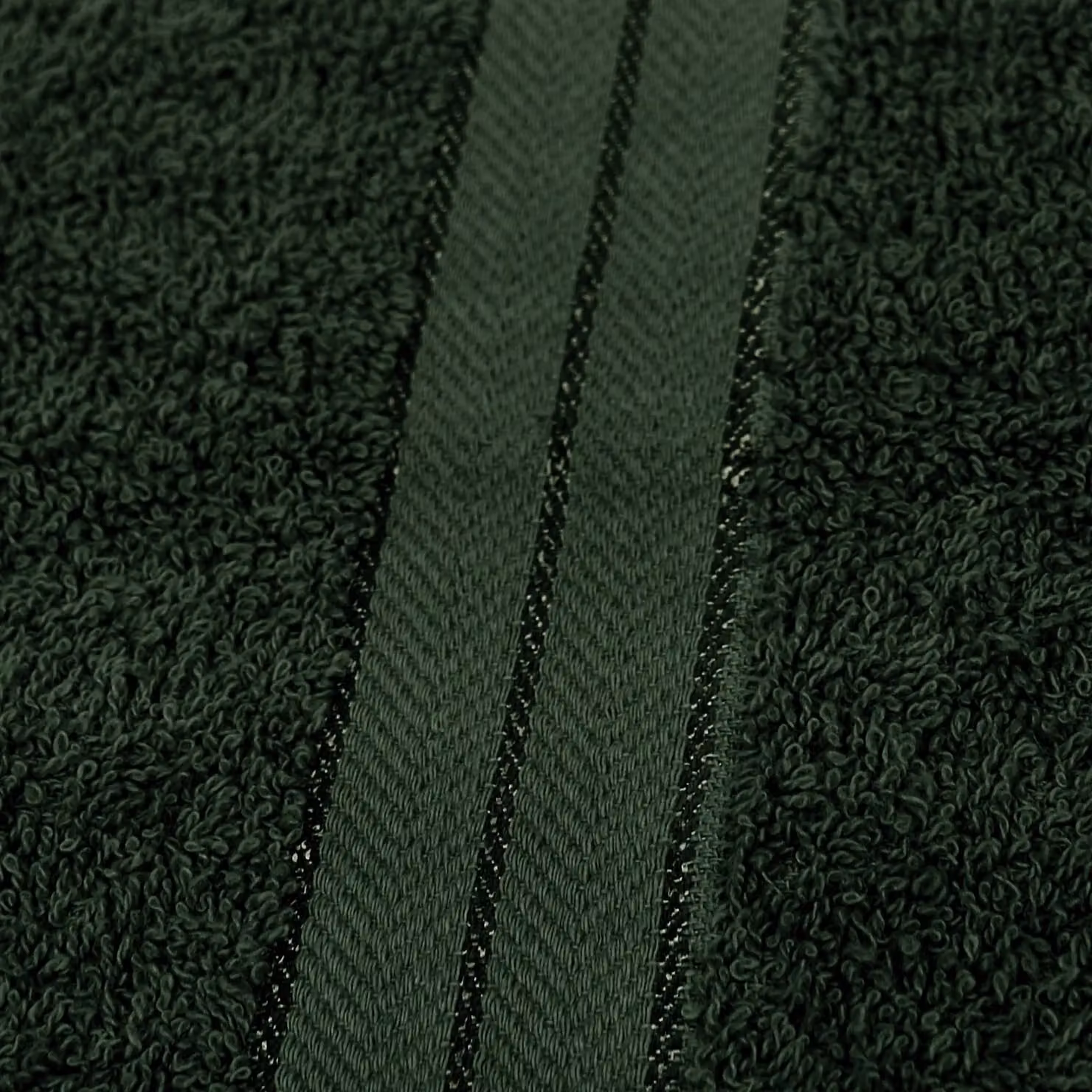 OHS 2 Pack of Green Cotton Terry Bath Towels, W/H: 70 x 115 cm – 5