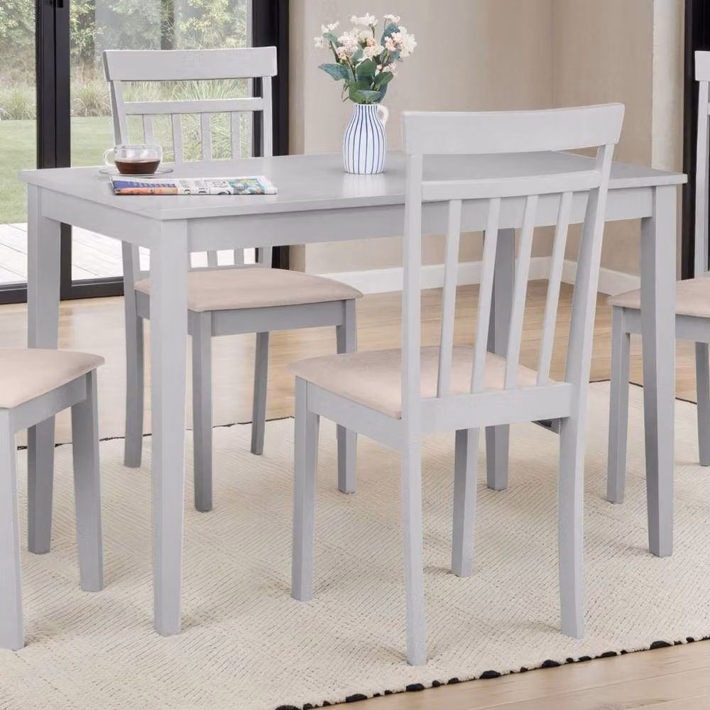 Cheshire Premium Takumi Rectangular Lacquered Dining Table in Grey, Width: 114 cm – 2