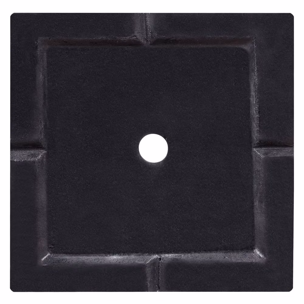 Wyld and Coco Tall Square Fibre Clay Planter, Black, W/D/H: 26 x 26 x 60 cm – 5