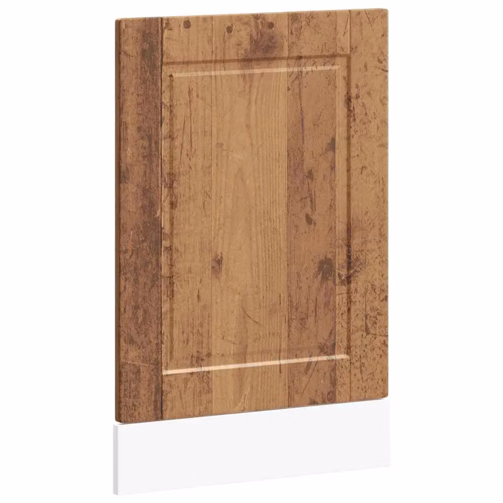 Berkfield Home Porto Old Wood Dishwasher Panel, Brown Engineered Wood, W: 45 cm, H: 67 cm – 2