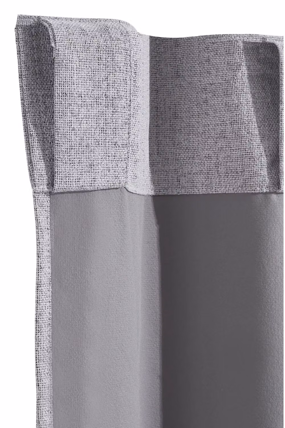 H&O Direct Grey Faux Linen Blackout Curtains, Pair, W: 168 cm, H: 229 cm – 3