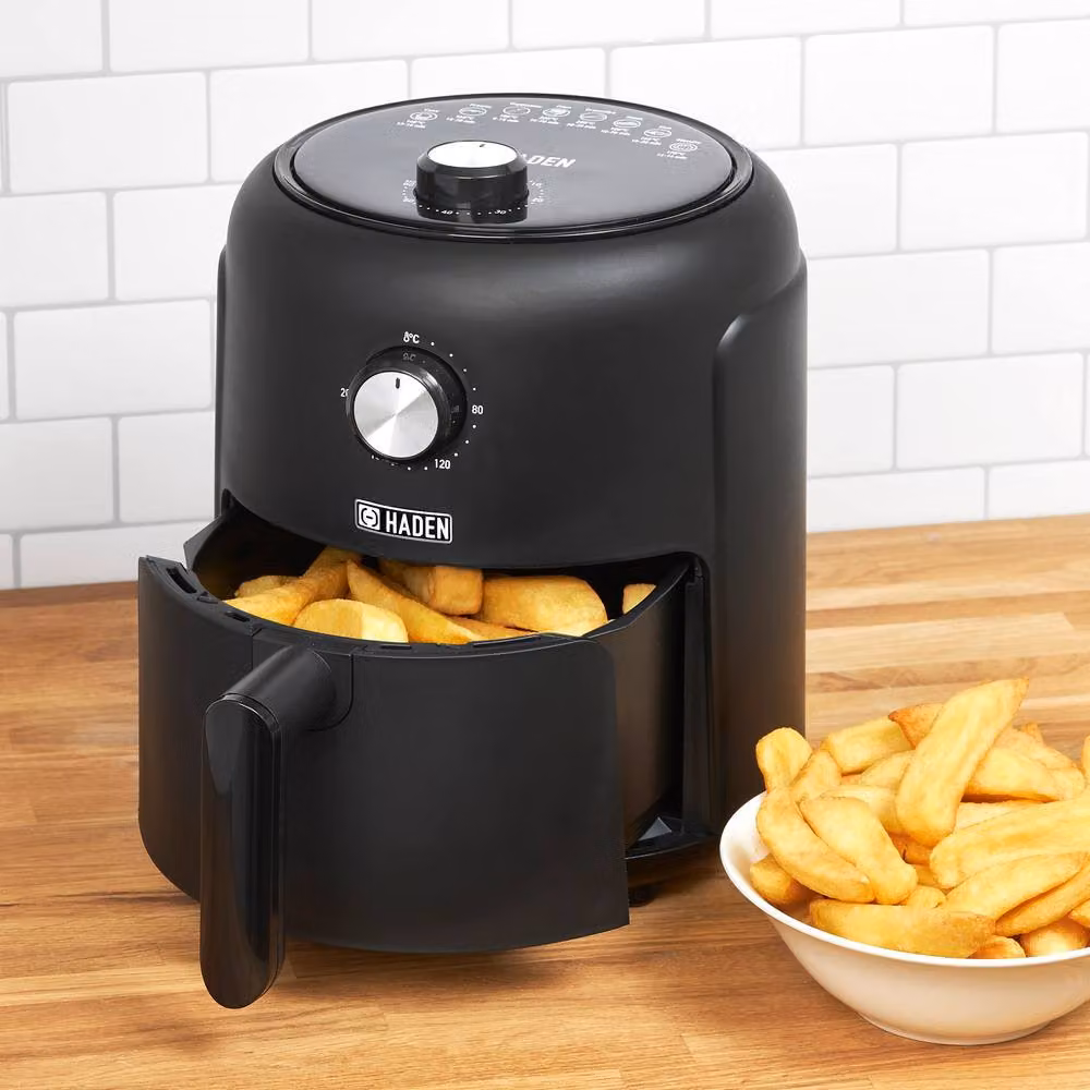 Haden 2.6L Hot Air Fryer in Black with Timer and Auto Shut Off – 2