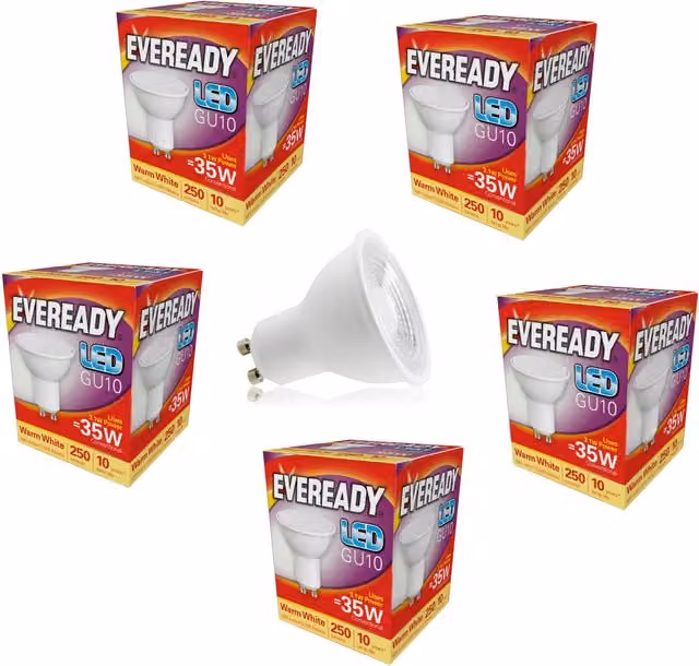 Eveready GU10 LED Warm White 3.1W Light Bulb