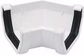 FloPlast White Square PVC Gutter Angle 135 Degree 114mm