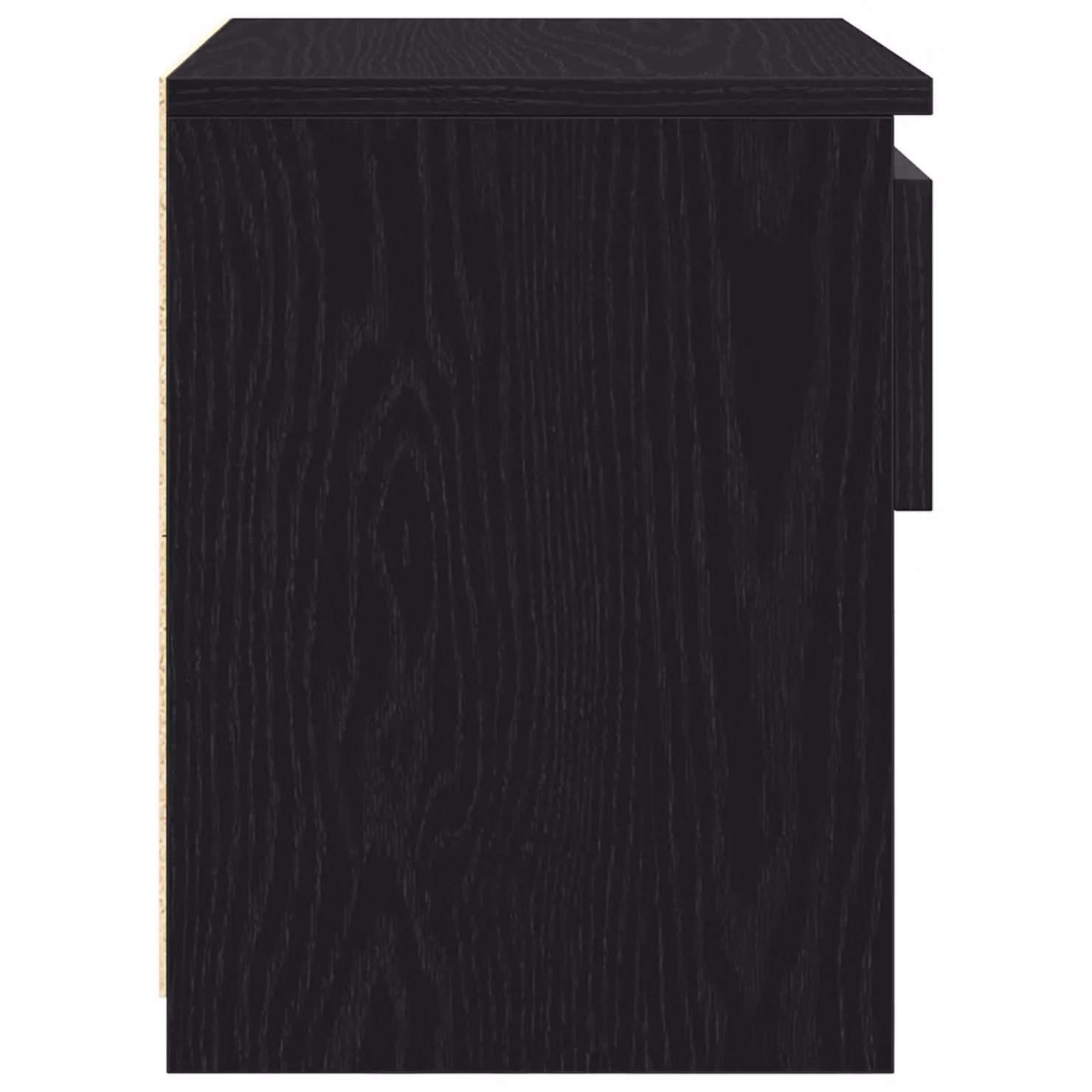 Berkfield Home Black Oak Nightstand in Black, W/D/H: 40 x 30 x 39 cm – 4