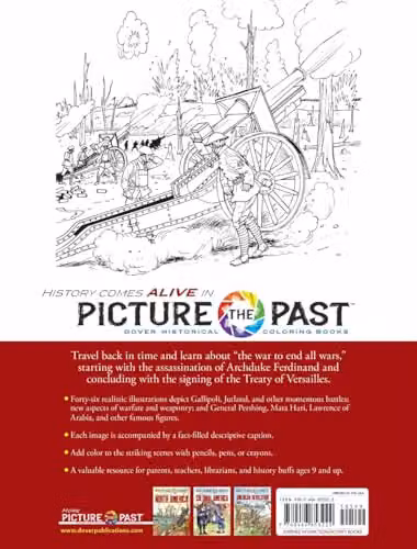 Dover Picture the Past World War I Historical Adult Colouring Book – 2