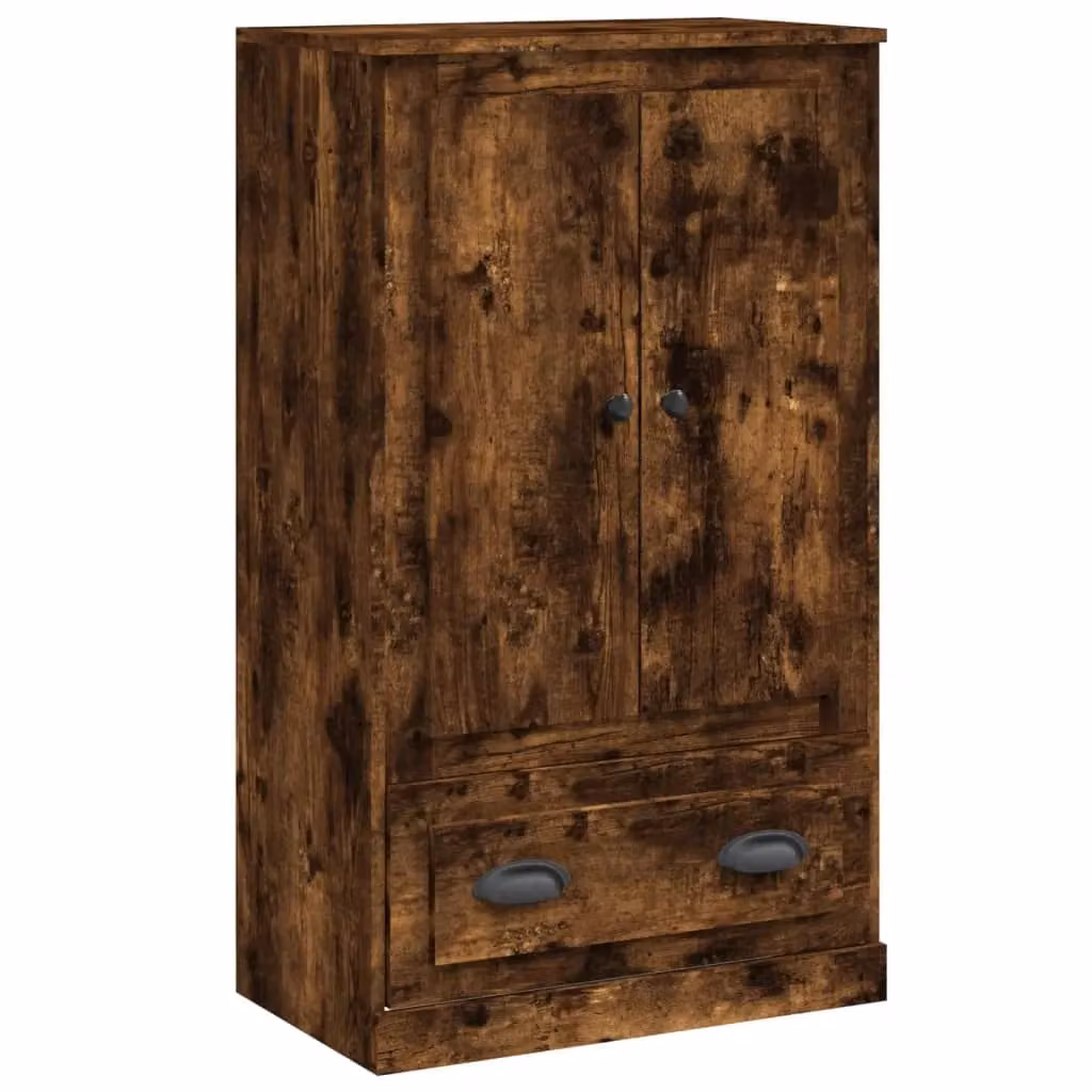 Berkfield Home Smoked Oak Highboard in Brown, W/D/H: 60 x 35.5 x 103.5 cm – 2