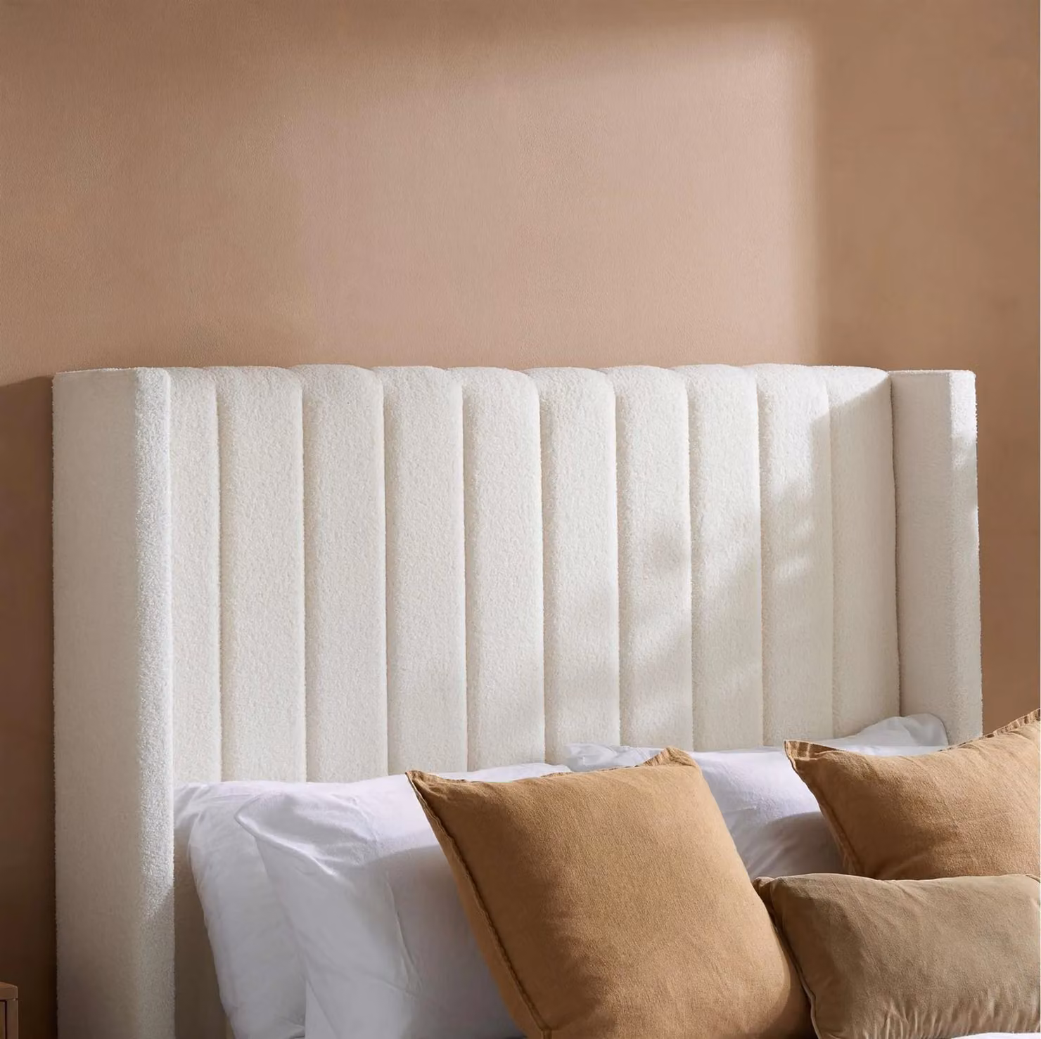Birlea Maisey Ottoman Bed in White Boucle, Double Size (W: 140 cm, H: 154 cm, D: 200 cm) – 2