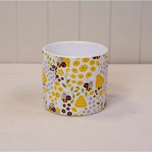 KDMD Decorative Indoor Plant Pot, 13cm, White