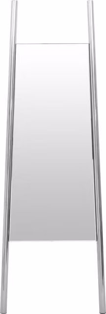 Orsina Genoa Rectangular Freestanding Floor Mirror with Silver Metal Frame