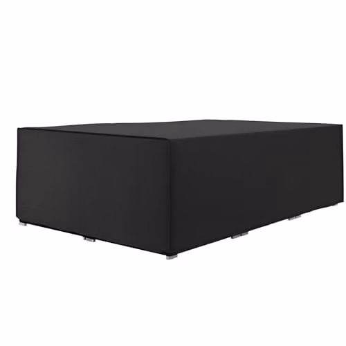Outsunny Waterproof Anti-UV Sofa Garden Furniture Cover in Black, W/D/H: 222 x 155 x 67 cm