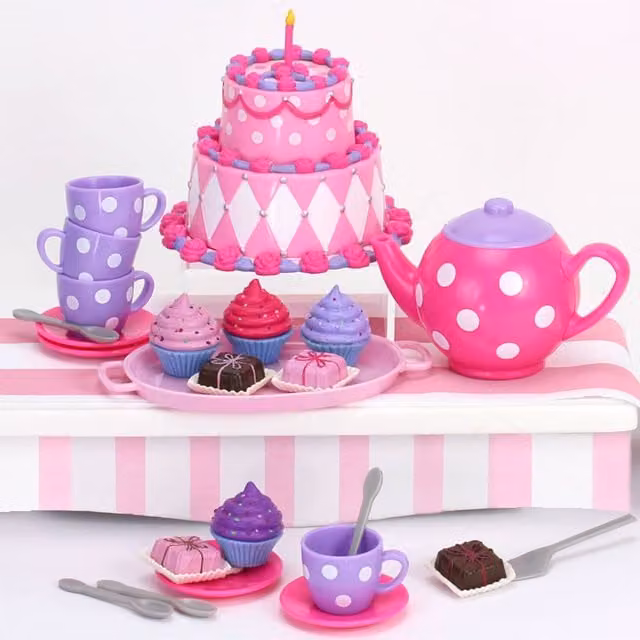 Teamson Kids Pink Tea Party Accessories Set