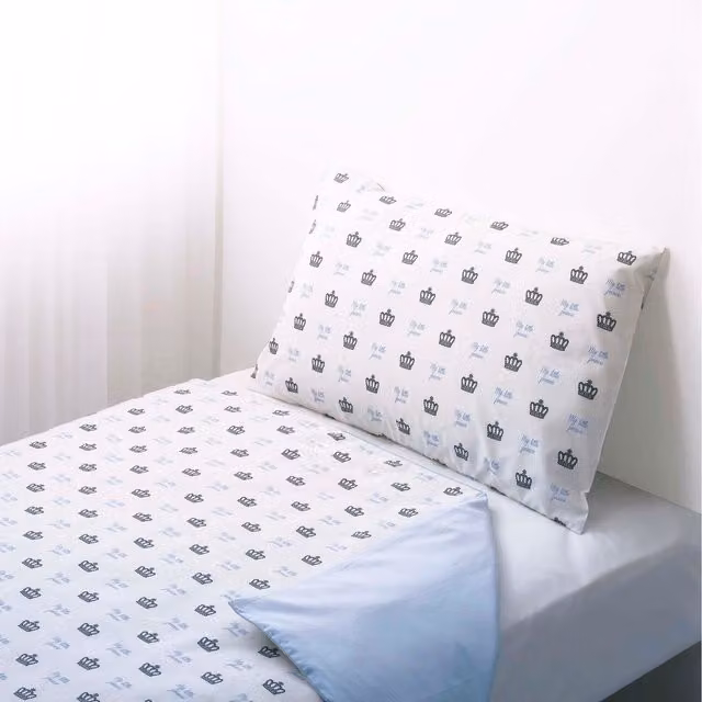 Rachel Riley My Little Prince Cotton Duvet Set and Pillowcase, White, W: 90 cm, L: 200 cm