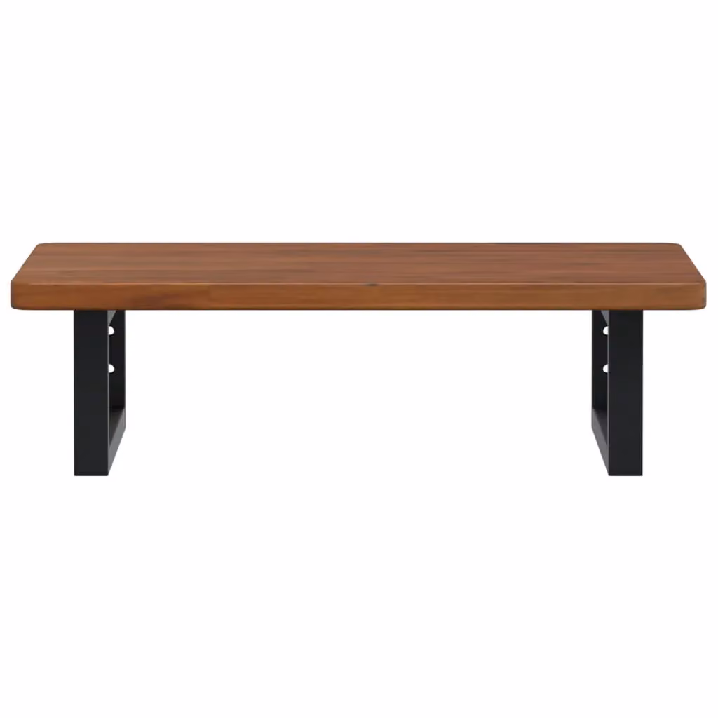 Berkfield Home Wall Mounted Basin Shelf in Brown Oak and Steel – 1