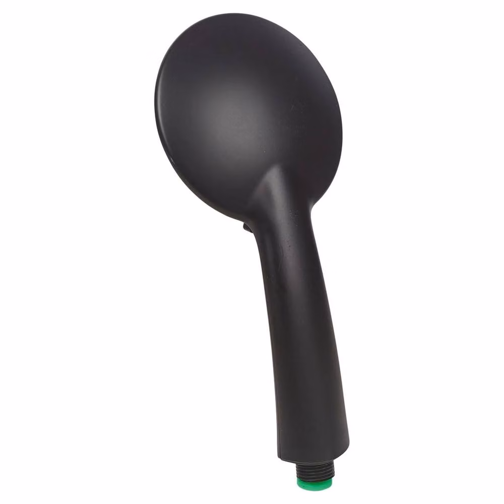 FLAVORA 3 Mode Multi Function Anti-Limescale Round Handheld Shower Head in Matt Black – 2