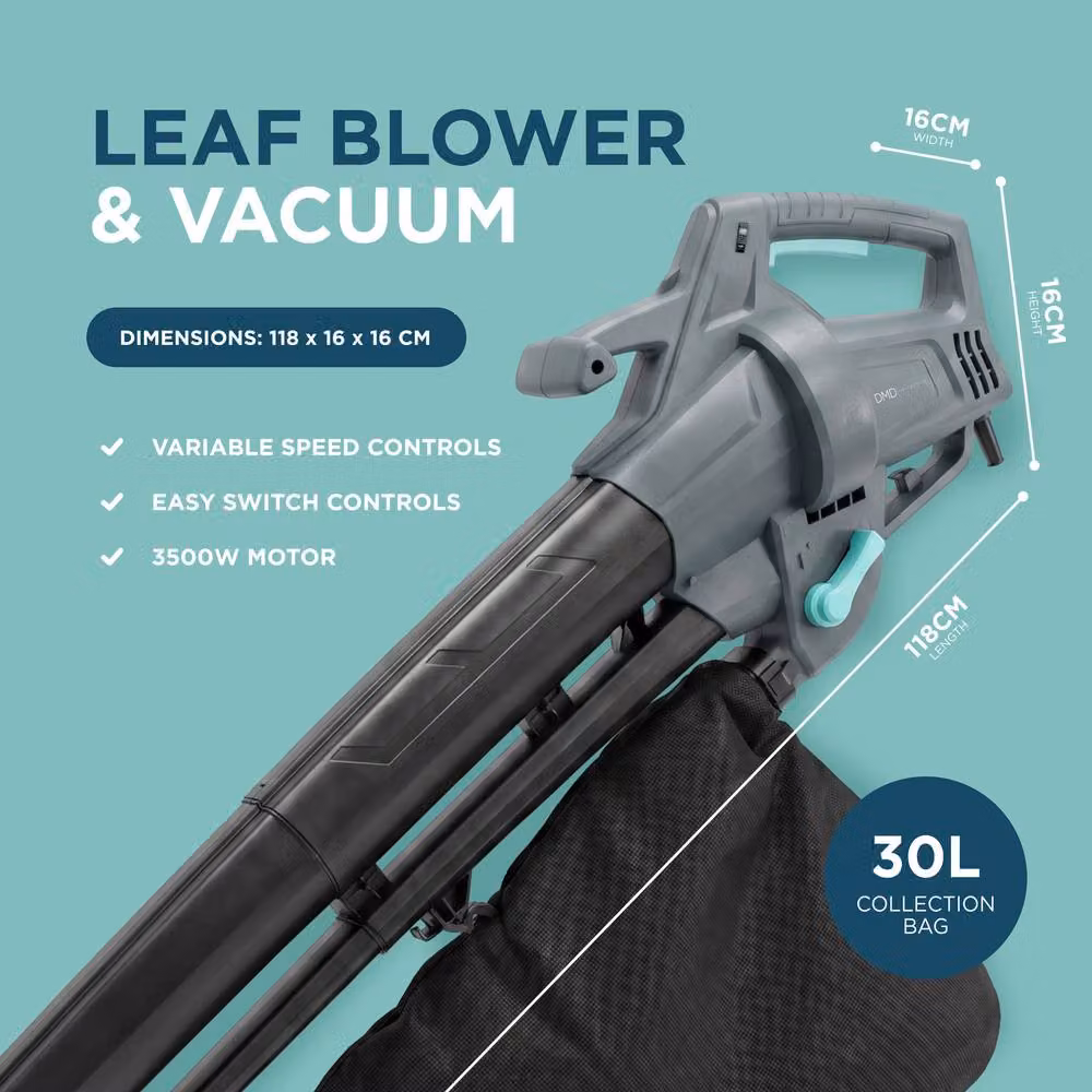 DMD Collective 3500W Corded Leaf Blower and Vacuum in Grey – 2