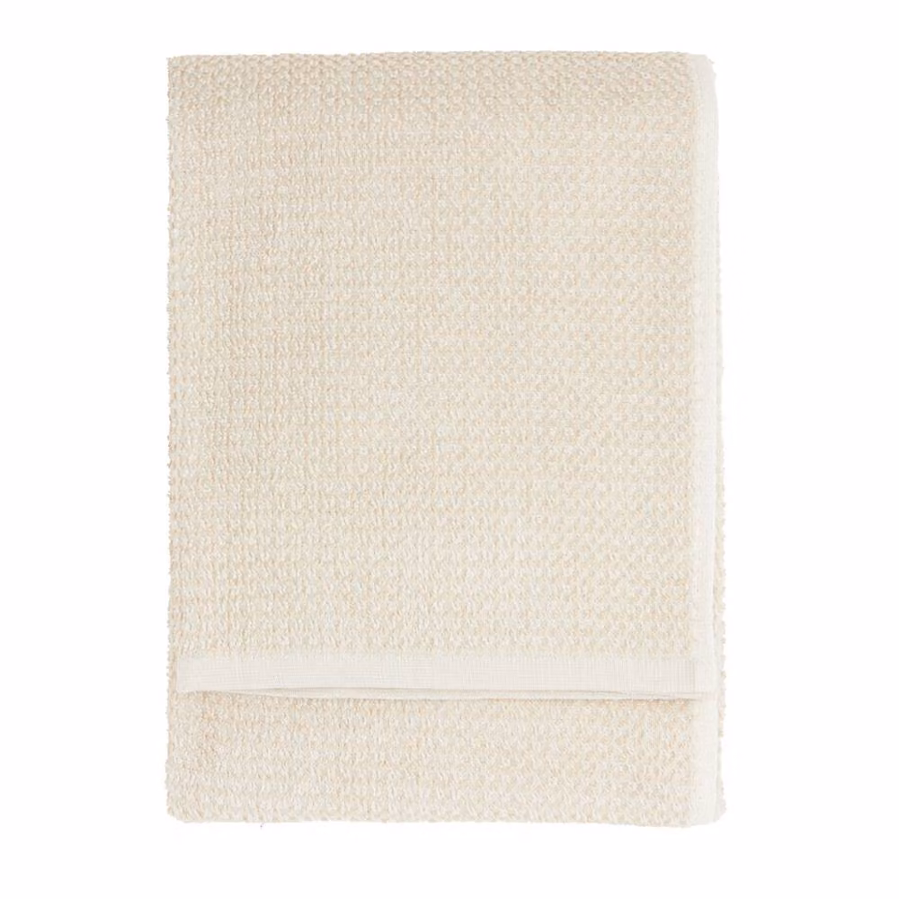 Yard Hebden Waffle Pique 100% Cotton Towel in Beige, W/D/H: 50 x 50 x 1 cm – 2