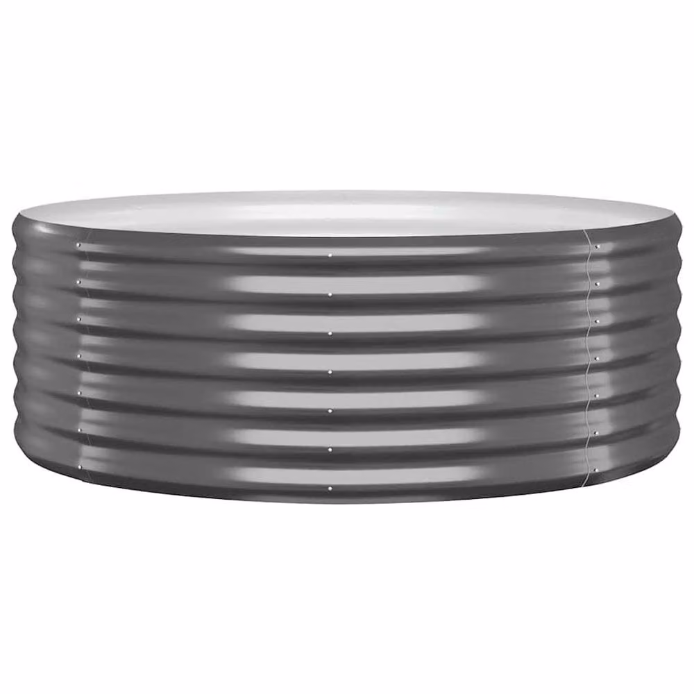 Berkfield Home Garden Anthracite Powder-coated Steel Raised Bed, W/D/H: 100 x 100 x 36 cm – 2