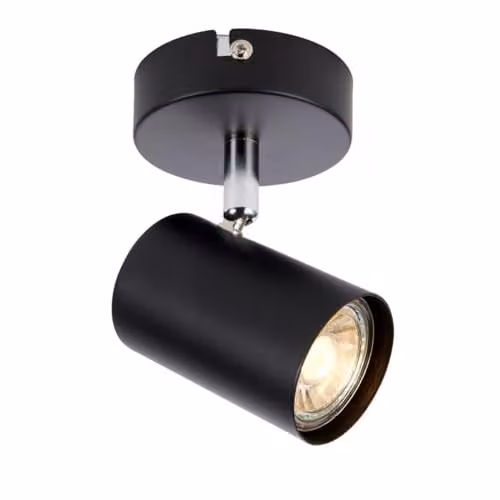 Netlighting Arezzo Single Spotlight in Matt Black – 1