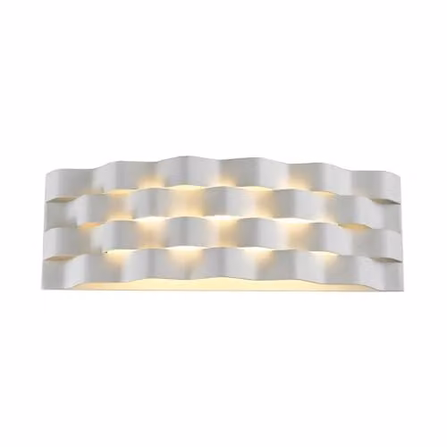 Netlighting Modern LED Up and Down Wall Lamp, White, Warm White 3000K, 1292lm