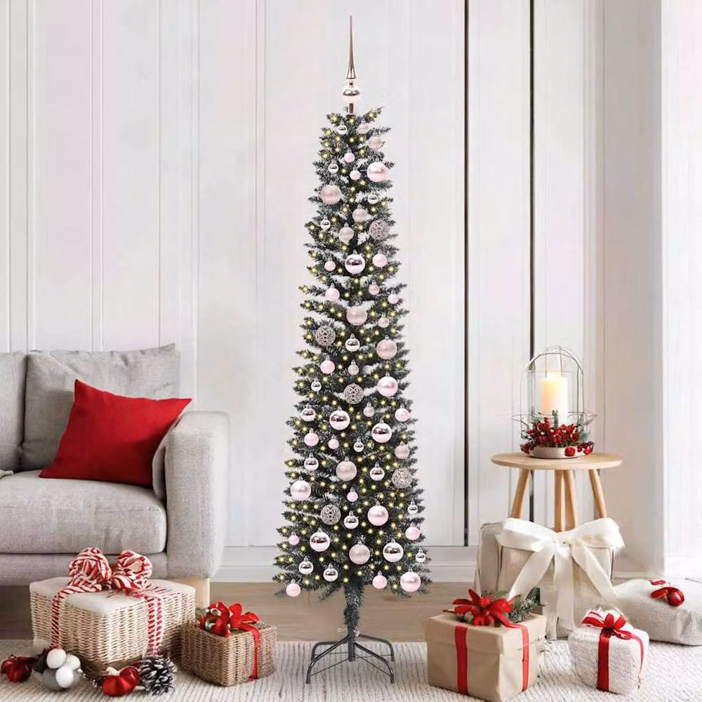 Berkfield Home Elegant Green Artificial Christmas Tree with Stand H 180 x W 50.5 x D 50.5 cm – 2