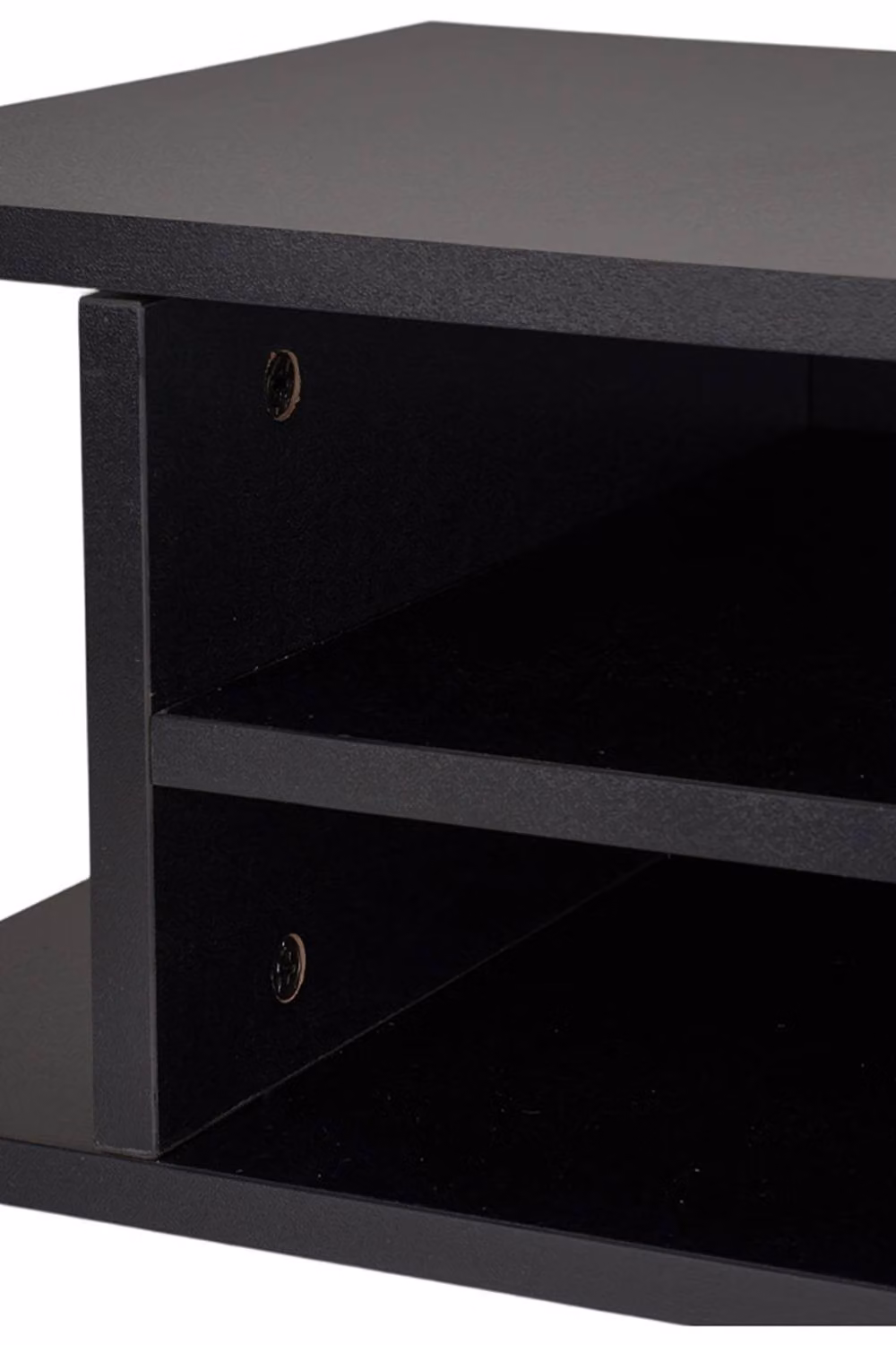 Living and Home 3-Tier Desktop Printer Stand Organiser in Black – 4