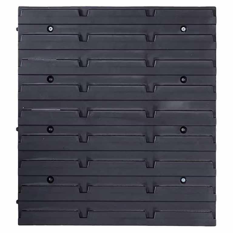 Berkfield Home 39 Piece Wall Mountable Storage Bin Kit in Red and Black