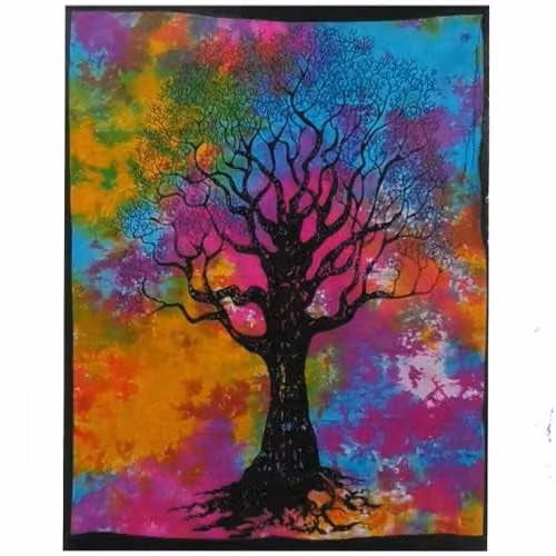 KDMD Multicolour Floral Cotton Textile Wall Hanging, W/H: 112 x 78 cm
