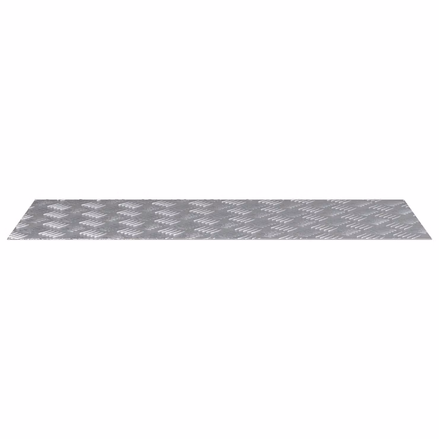 Berkfield Home Anti-Slip Aluminium Checker Plate Sheets, 4 Pieces, Grey, W: 100 cm, D: 40 cm – 2