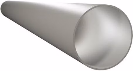 Monsoon Silver Round Ventilation Duct Pipe, Diameter: 125 mm, Length: 1.5 m