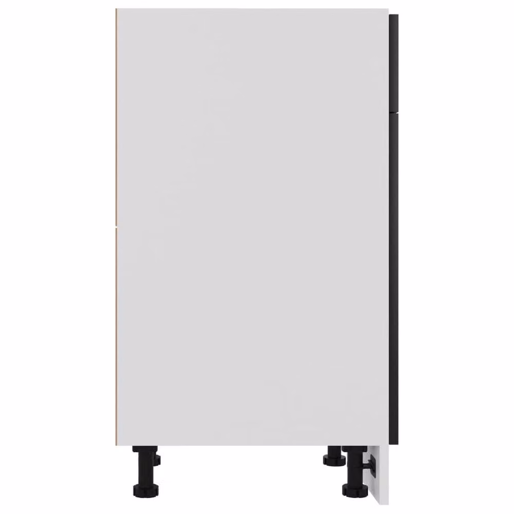 Berkfield Home Black Modern Kitchen Drawer Bottom Cabinet in MDF, W/D/H: 50 x 46 x 81.5 cm – 5