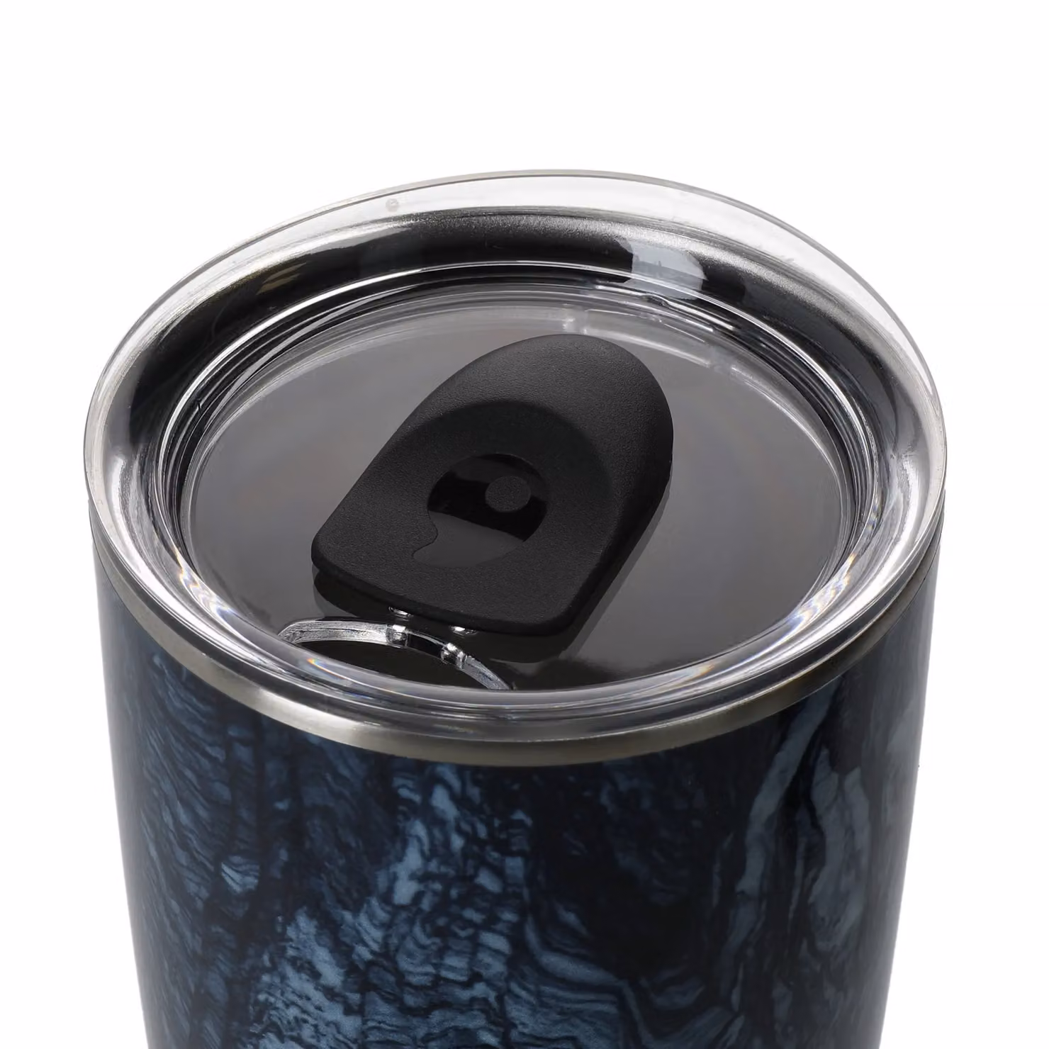 S'well Azurite Marble Tumbler with Lid, Blue and Multicolour, 530ml – 6
