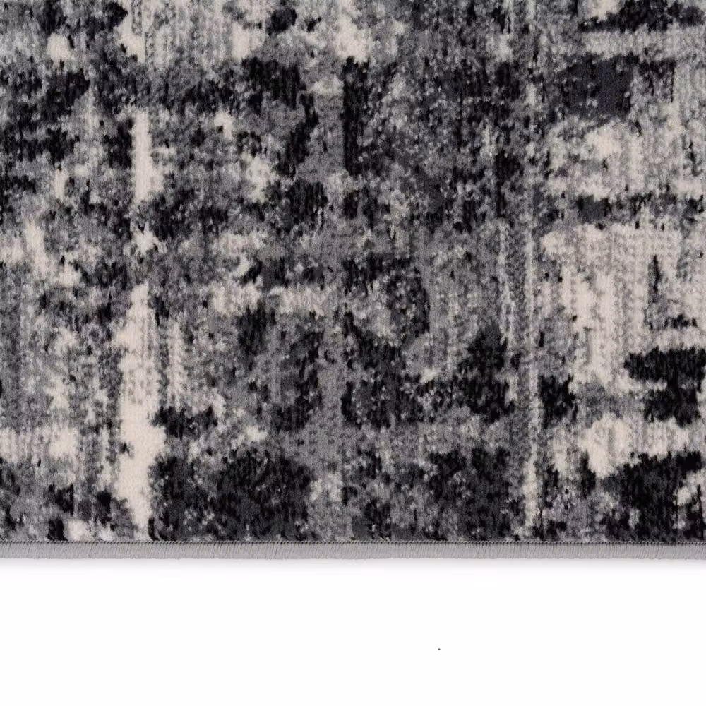 Kukoon Grey Mottled Hallway Runner Rug, W: 60 cm x L: 183 cm – 4
