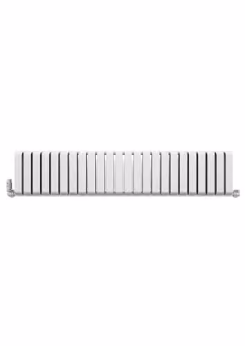Terma Steel Radiator in Matt White, W: 156.5 cm, H: 33.0 cm – 2