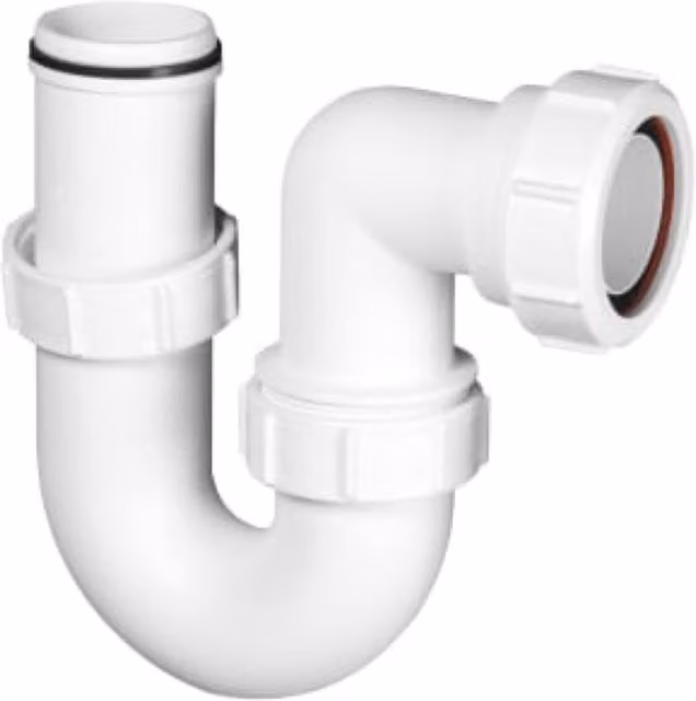 McAlpine White Plastic Push Fit Outlet Bend for Drainage SC10-OUT