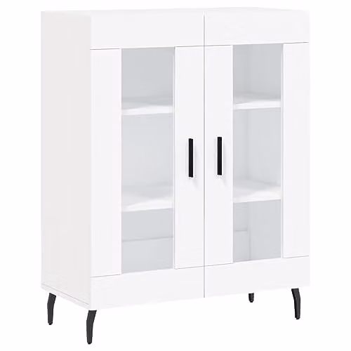 vidaXL Classic White Sideboard with Matt Finish, W/D/H: 69.5 x 34.0 x 90.0 cm – 1