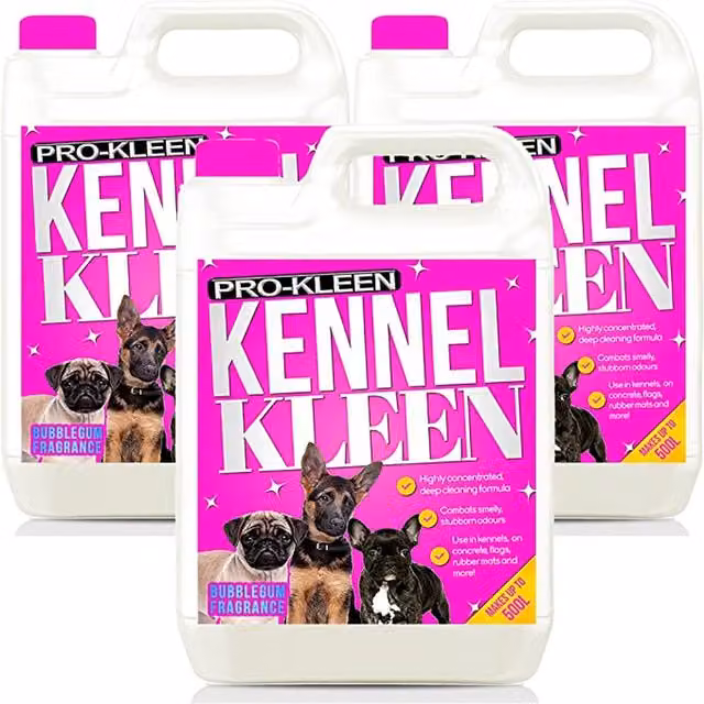 Pro-Kleen Kennel Disinfectant Cleaner Sanitiser and Deodoriser, Bubblegum Pink, 15kg
