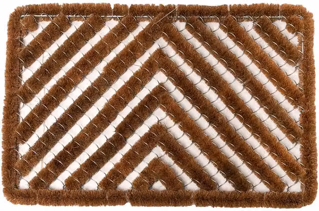 Roseley Plain Brown Coir Rectangular Door Mat