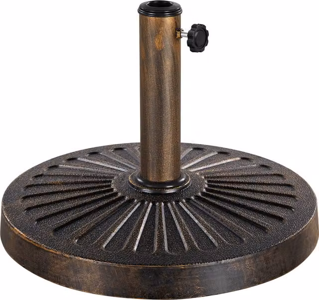 Yaheetech 14kg Round Parasol Umbrella Base Stand in Bronze