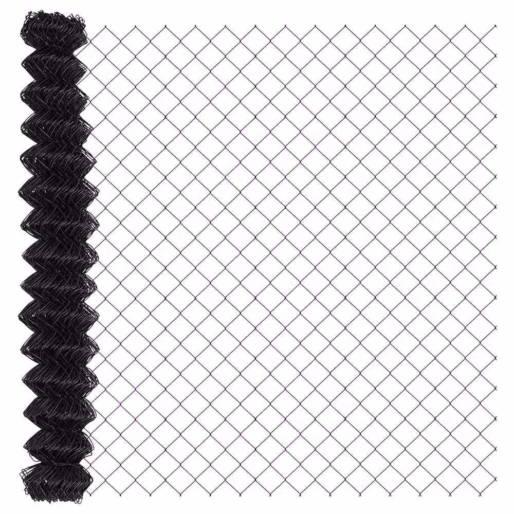 Berkfield Home Grey PVC Coated Steel Chain Link Fence, H: 1.5 m x W: 10 m – 2