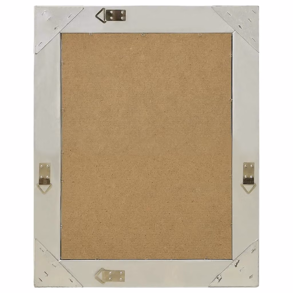 Berkfield Home Antique Baroque Style Rectangular Wall Mirror, Silver, W: 50 cm, H: 60 cm – 2