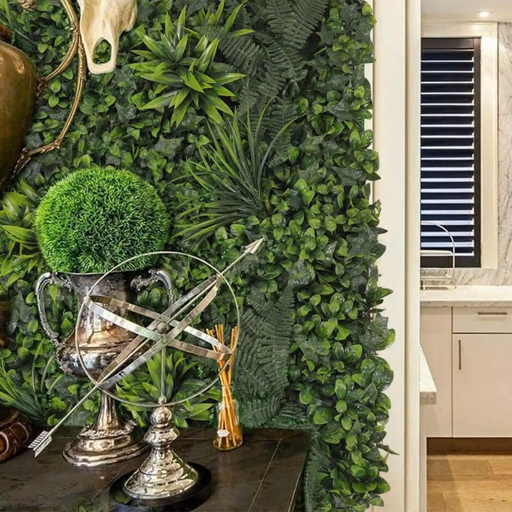 ExtraStar Lush Faux Greenery Wall Panel in Green – 4