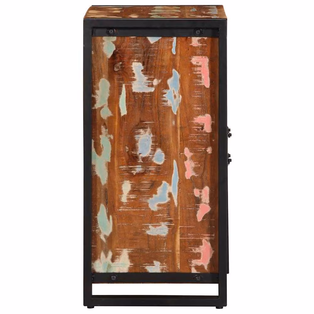 Berkfield Home Multicolour Reclaimed Solid Wood Sideboard W/D/H: 55 x 35 x 70 cm – 3