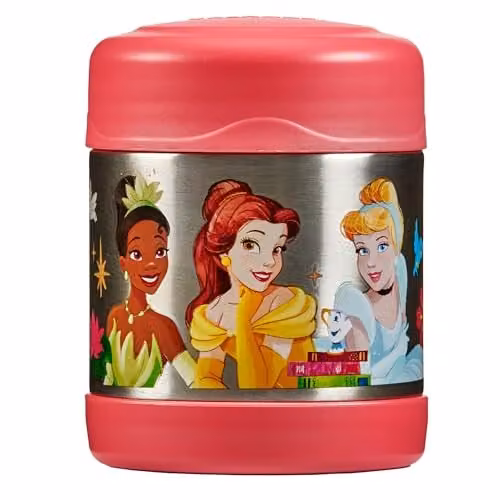 Thermos FUNtainer Disney Princesses Stainless Steel Food Flask, Multicolour, 290ml – 1