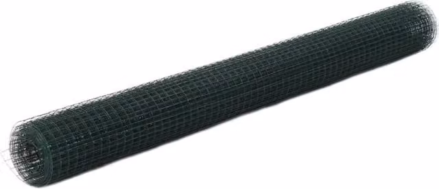 Berkfield Home Green PVC Coated Steel Chicken Wire Fence, 10 x 1.5 m – 1